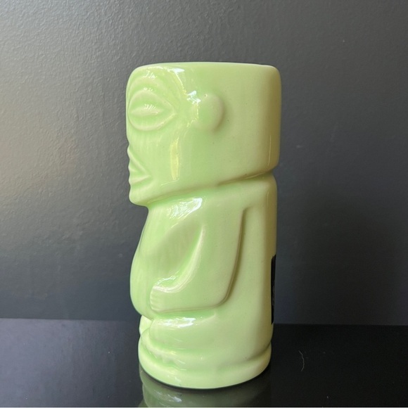 The Lucky Tiki Green Tiki Mug  Tangaroa Tropical Drink Ceramic Glass - Picture 6 of 8